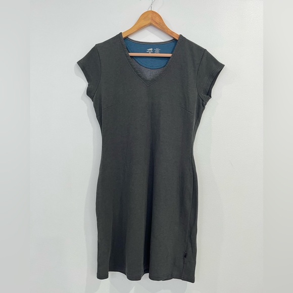 Horny Toad Flexcel V Neck Gray Dress Size Medium - Picture 1 of 8